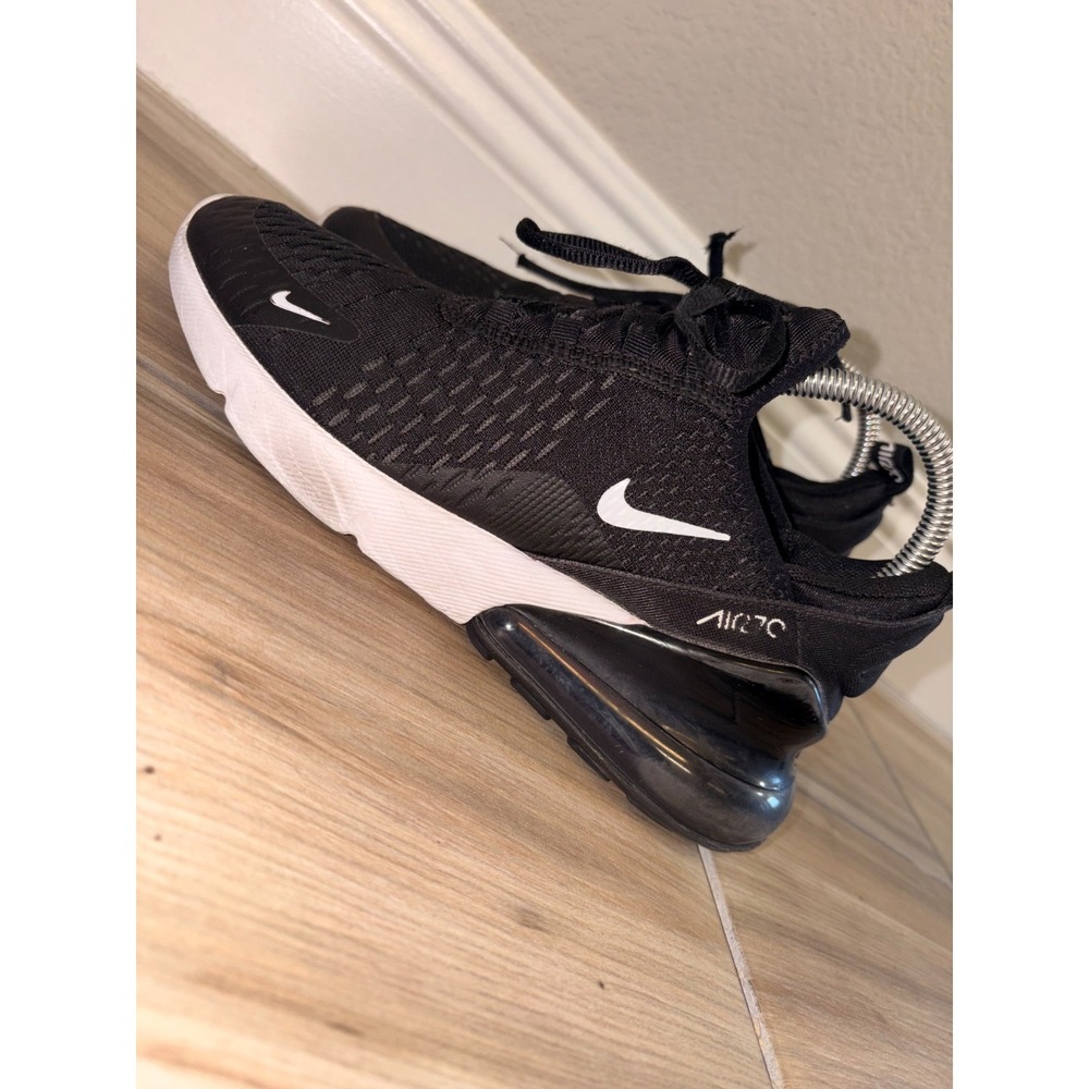 Nike Air Max 270 Black White Youth Size 6Y/ Women's Size 7.5 Sneakers